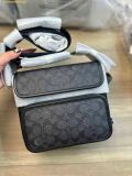  Túi Đeo Chéo Coach Sullivan Flap Crossbody In Signature Canvas CZ396 Đen 