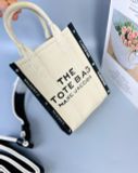  Túi Đeo Chéo Marc Jacobs The Jacquard Crossbody Tote bag - Màu Trắng Kem 