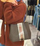  Túi Đeo Vai Michael Kors MK Pratt Medium Signature Logo And Metallic Shoulder Bag 35F4G3FS2B 
