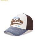  Mũ Lưỡi Trai MLB Varsity Vintage Mesh Cap Boston Red Sox 3AMCV0153-43NYS Trắng Nâu 