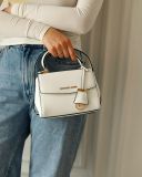  Túi Đeo Chéo Michael Kors MK Ava Extra-Small Saffiano Leather Crossbody Màu Trắng 