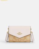  Ví Coach Mini Envelope Wallet With Strap In Signature Canvas CU172 