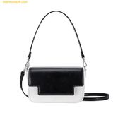  Túi Đeo Vai Find Kapoor Lia Bag 19 Crinkled White Black - SKU TDB19CW 