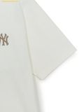  Áo Phông MLB Vintage Monotiv Overfit Short Sleeve T-Shirt New York Yankees 3ATSM0854-50IVS Màu Trắng 