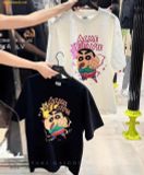  Áo Phông ADLV Crayon Shinchan Action Kamen Shinchan Short Sleeve T-Shirt Màu Trắng 