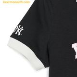  Dầm Polo Nữ MLB Varsity Lettering Pique One-Piece New York Yankees 3FOPV0143-50BKS Đen XS 