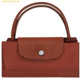  Túi Xách LongChamp Le Pliage Green S Handbag Chestnut - Recycled Canvas 
