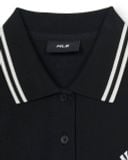  Áo Polo Crop MLB Women’s Basic Crop Polo T Shirts NEW YORK YANKEES ( 3FPQB0253-50BKS) 