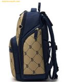  Balo MLB Jacquard Monogram 3PCS Bookshelf Set Gồm Balo + Tote 7ABKMD35-43NYS - Nâu 