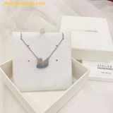  Dây cổ, dây chuyền SWAROVSKI Iconic Swan pendant Swan, Blue, Rhodium plated 