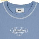  Áo Crop MLB Vintage Graphic Slim Crop New York Yankees 3FTSN0243-50INL T-Shirt - Xanh 
