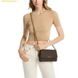  Túi Đeo Chéo Michael Kors MK Medium Logo Convertible Crossbody Bag - Màu Nâu 