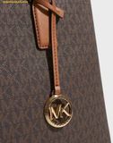  Túi Tote Michael Kors MK Ruthie Medium Signature Logo Tote Bag Màu Nâu Logo 