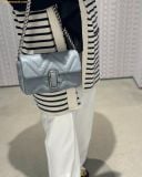  Túi Đeo Vai Marc Jacobs Logo Plaque Quilted Shoulder Bag - MJ-Quilted-Color Xanh Xám (Sold Out) 
