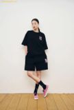  Áo Phông ADLV Fuzzy Rabbit Shinchan Short Sleeve T-Shirt Màu Đen 