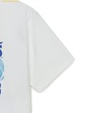  Áo Phông MLB Summer Letter Graphic Overfit Short Sleeve T-Shirt New York Yankees 3ATSX0553-50WHS Trắng 