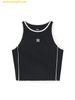 Áo Ba Lỗ MLB Nữ Phom Croptop Basic Small Logo Màu Đen 3FTKB0153