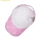  Mũ MLB Monogram Diamond Structure Ball Cap New York Yankees 3ACPM032N-50PKS Màu Hồng 