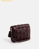  Túi Đeo Vai Coach Times Squareo Tabby Shoulder Bag With Quilting Đỏ rượu vang CW628B4 Size 17 