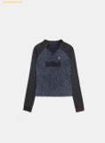  Áo Polo Tay Dài Bad Blood Rusty Denim V-Neck Long Sleeve Blue w-tee25-016 