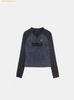 Áo Polo Tay Dài Bad Blood Rusty Denim V-Neck Long Sleeve Blue w-tee25-016