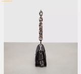  Túi Đeo Vai Coach Wavy Crinkled Patent Coachtopia Black 