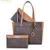 Túi Tote Michael Kors MK Logo Tote Bag Màu Nâu Logo