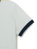  Áo Crop MLB Women's Ringer Slim Crop Short Sleeve T-Shirt New York Yankees 3FTSB6953-50WHS - Màu Trắng 