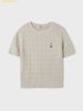 Áo Sweater WHOAU Steve Round neck Melange Cable Sweater Cổ Tròn WHKAF2401F Màu Xám