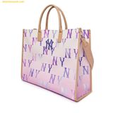  Túi Tote MLB Gradient Monogram Canvas Tote New York Yankees 3AORL0233-50VOS - Tím 