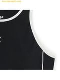  Áo Ba Lỗ MLB Nữ Phom Croptop Basic Small Logo Màu Đen 3FTKB0153 