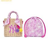  Túi Đeo Chéo MLB Basic Logo Bag New York Yankees 7ACRM0533 Màu Hồng 