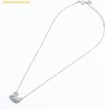  Dây cổ, dây chuyền SWAROVSKI Iconic Swan pendant Swan, Blue, Rhodium plated 