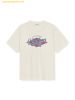 Áo Phông MLB Varsity Vintage Washing Graphic Mega Overfit Short Sleeve T-Shirt New York Yankees 3ATSV0753-50CRD - Màu Trắng Kem