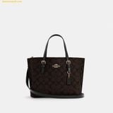  Túi Tote Coach Mollie Tote 25 In Signature Canvas - Nâu Logo 