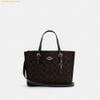 Túi Tote Coach Mollie Tote 25 In Signature Canvas - Nâu Logo