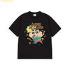 Áo Phông ADLV Crayon Shinchan Action Kamen Shinchan Short Sleeve T-Shirt Màu Đen