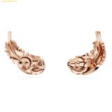  Khuyên tai SWAROVSKI Nice stud earrings Feather, White, Rose gold-tone plated lông vũ 