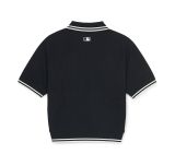  Áo Polo Crop MLB Women’s Basic Crop Polo T Shirts NEW YORK YANKEES ( 3FPQB0253-50BKS) 