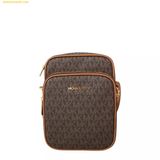  Túi Đeo Chéo Michael Kors MK Jet Set Travel Medium Logo Crossbody Bag Màu Nâu 