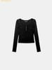 Áo Tay Dài Bad Blood Beyond Soft Henley Neck Long Sleeve Black w-tee24-087
