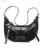  Túi Đeo Vai Versace Jeans Couture Embossed Zipped Shoulder Bag Màu Đen 