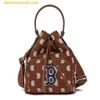 Túi Đeo Chéo Dây Rút MLB Monogram Bucket Bag Boston Red Sox 3ABMS012N-43BRD