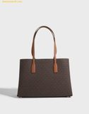  Túi Tote Michael Kors MK Ruthie Medium Signature Logo Tote Bag Màu Nâu Logo 