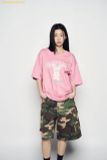  Áo Phông ADLV Blur Alien Short Sleeve T-Shirt Màu Hồng 