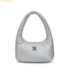Túi Đeo Vai MLB Basic Luxleisure Nylon Hobo Bag New York Yankees 3ABQS044N-50SIS - Bạc