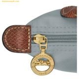  Túi Xách LongChamp Le Pliage Original Pouch With Handle Steel - Recycled Canvas 