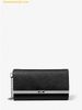 Túi Đeo Chéo Michael Kors MK Mona Large Saffiano Leather Clutch Màu Đen