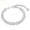 Vòng Tay, Lắc Tay Swarovski Imber Tennis bracelet Round cut, White, Rhodium plated 5682666