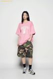  Áo Phông ADLV Blur Alien Short Sleeve T-Shirt Màu Hồng 